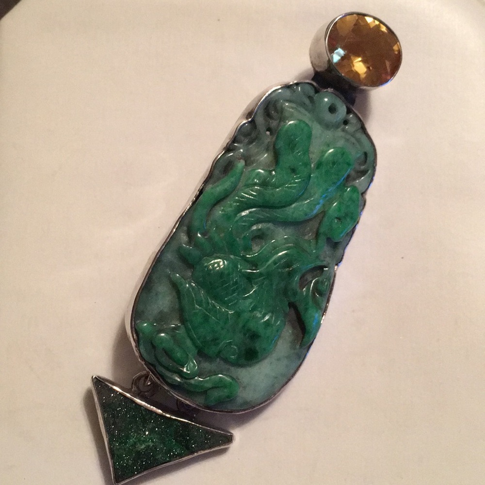 Amy Kahn Russell Sterling Silver Brooch Pendant